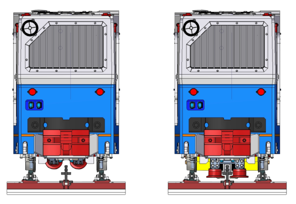 Напочвенный рельсово-реечный локомотив LZS-150